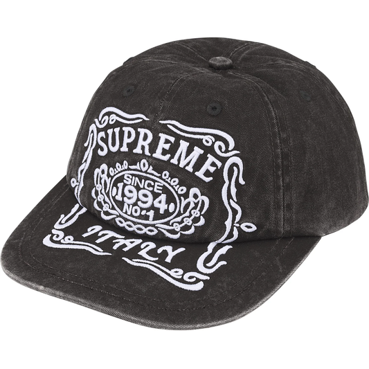 Supreme Italy Black 6-Panel Hat
