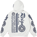 Supreme Knowledge White Zip Up Hoodie
