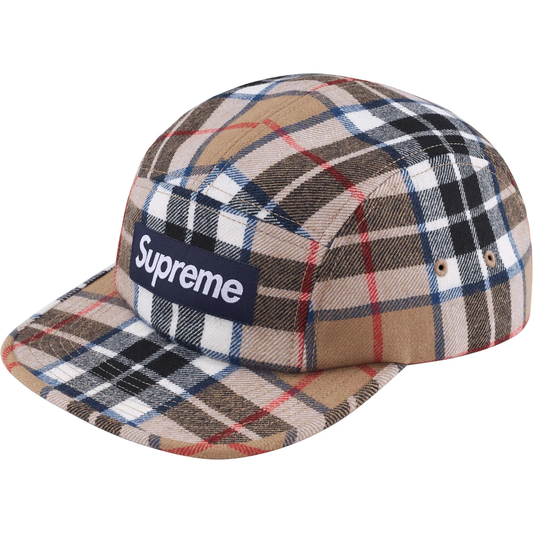 Supreme Lochcarron Tan Plaid Camp Cap