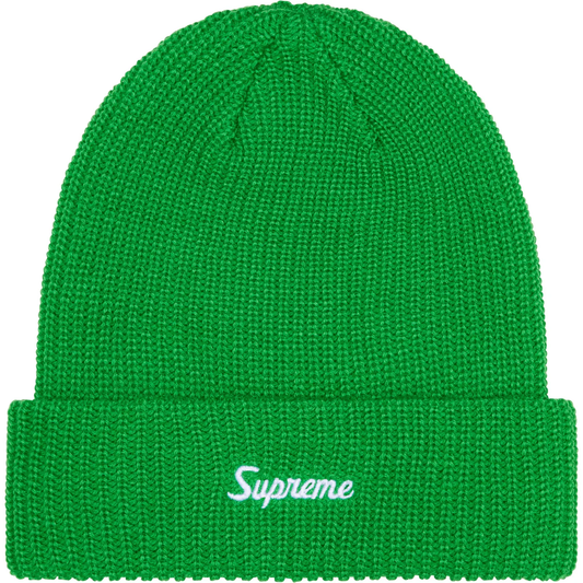 Supreme Loose Gauge Green Beanie