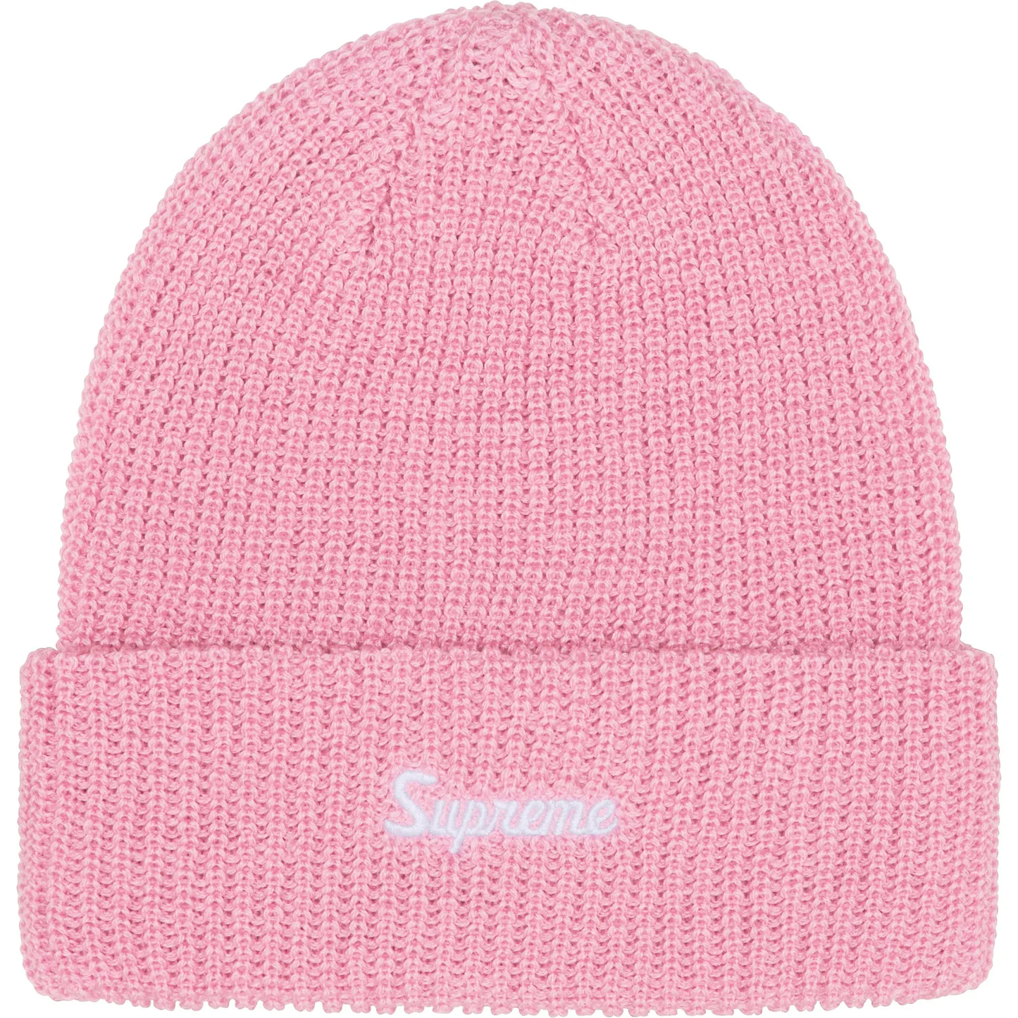 Supreme Loose Gauge Pink Beanie