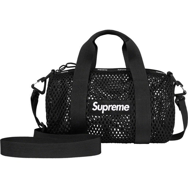Supreme Mesh Black Mini Duffle Bag