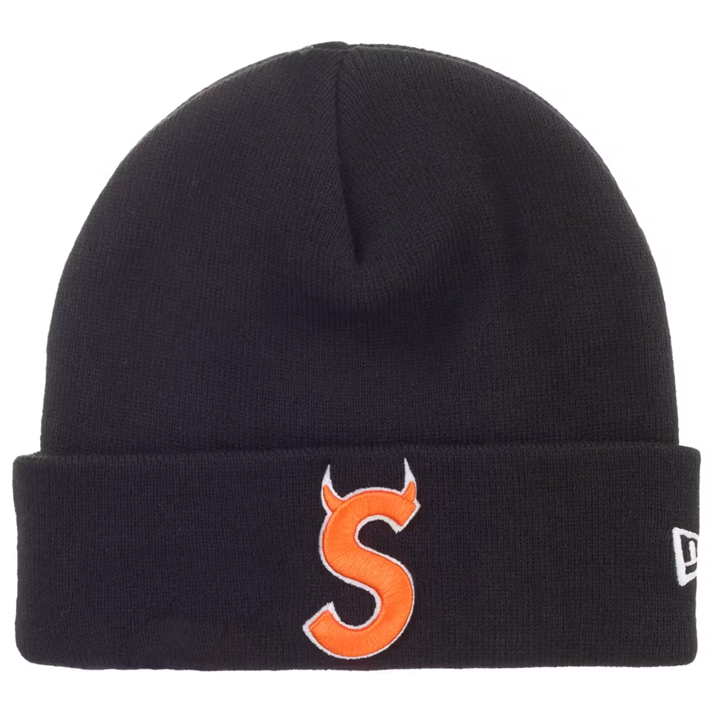 Supreme New Era Devil Black Beanie