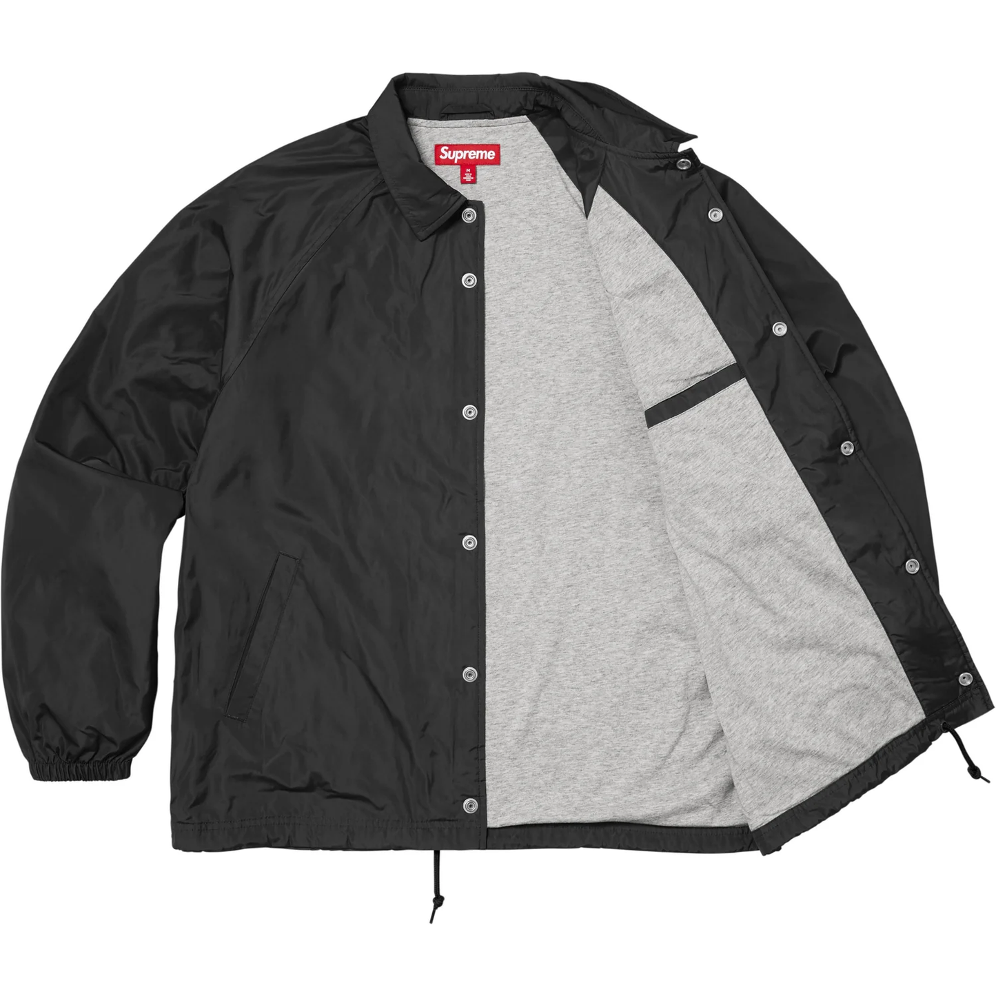 Supreme Old English Arc Black Coaches Jacket