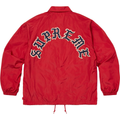 Supreme Old English Arc Red Coaches Jacket