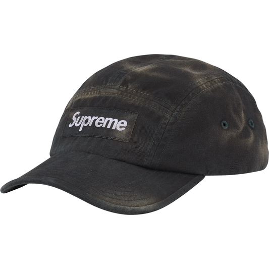 Supreme Overdyed Black Camp Cap