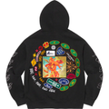 Supreme Patches Spiral Black Hoodie
