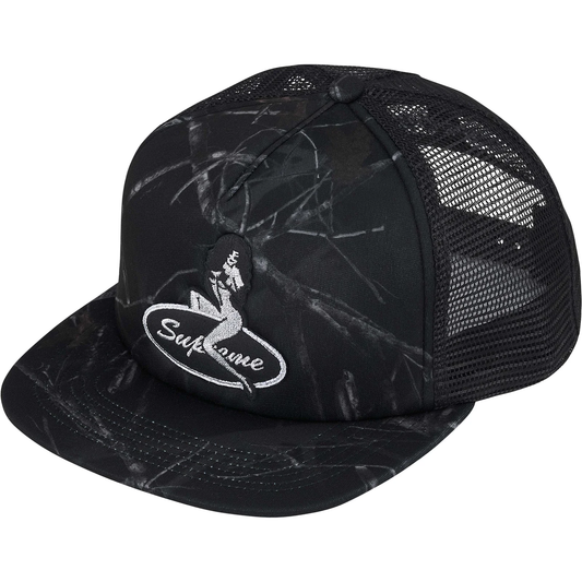 Supreme Pinup Mesh Back Black Camo 5-Panel Hat