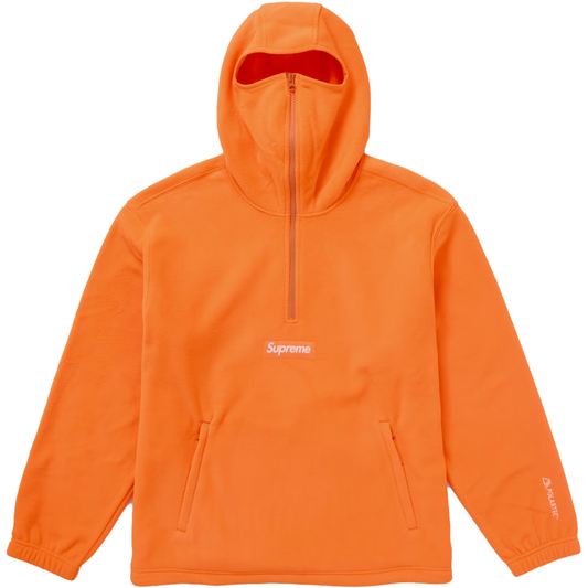 Supreme Polartec Facemask Half Zip Orange Hoodie