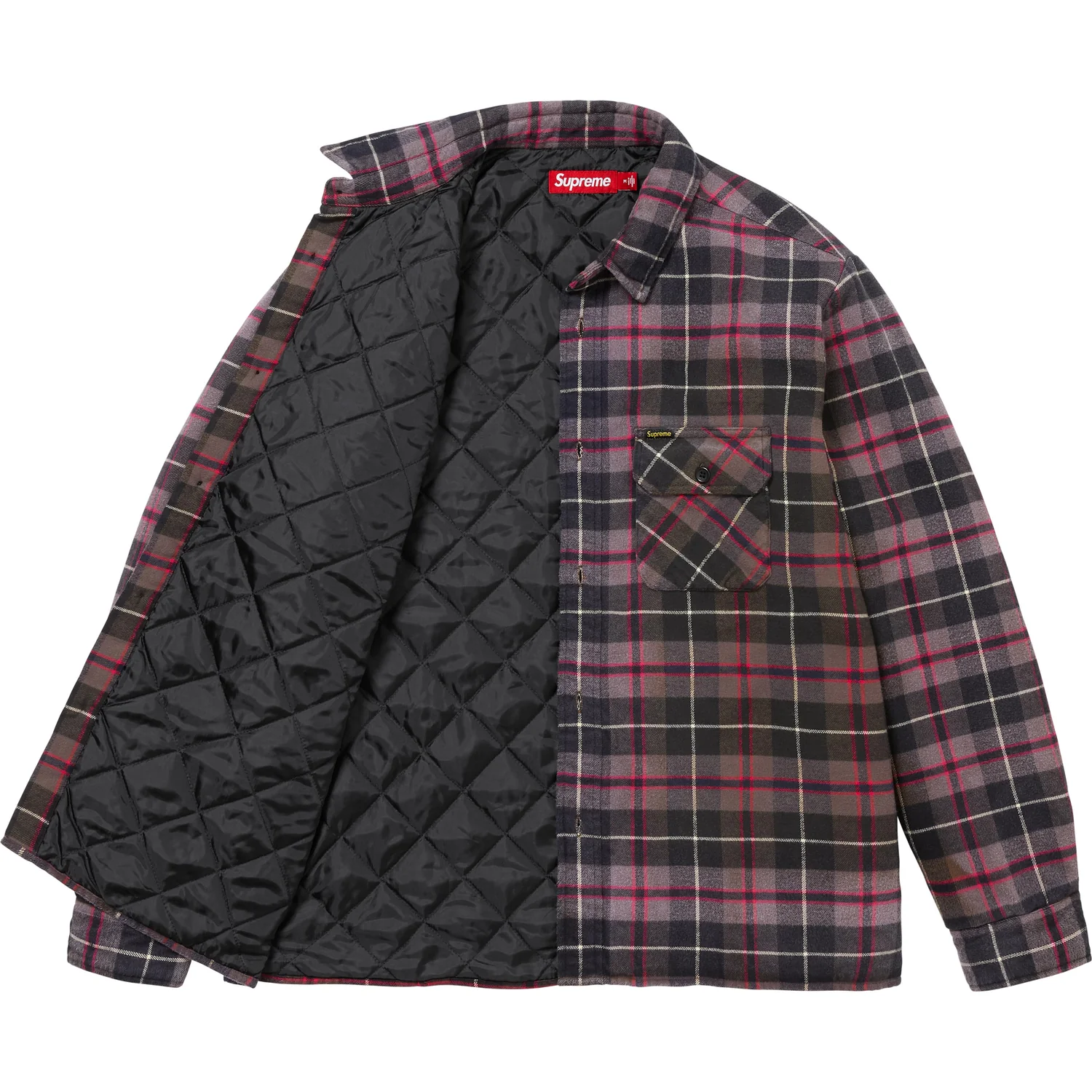 Supreme Quilted Flannel Shirt 21fw - Supreme Quilted Lined Hooded 