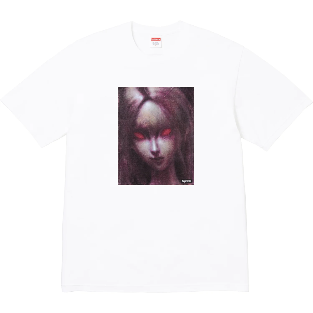 Supreme Red Eyes White Tee