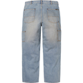 Supreme Reflective Double Knee Washed Indigo Denim Pants
