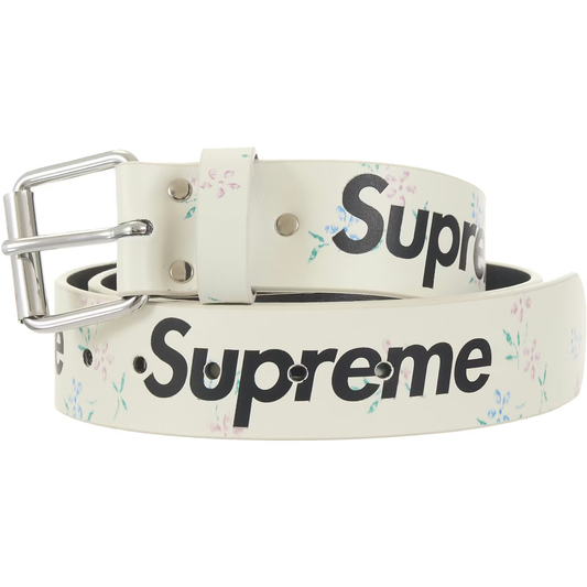 Supreme Repeat Floral Leather Belt