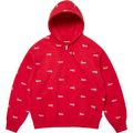 Supreme Repeat Script Red Zip Up Hoodie