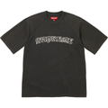 Supreme Rhinestone Raglan Black S/S Top