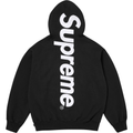 Supreme Satin Applique Black Hoodie