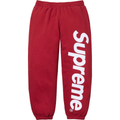 Supreme Satin Applique Dark Red Sweatpants