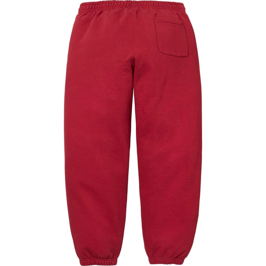 Supreme Satin Applique Dark Red Sweatpants