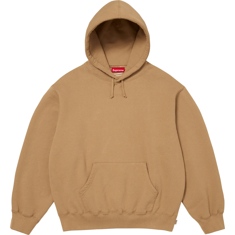 Supreme Satin Applique Light Tan Hoodie