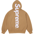 Supreme Satin Applique Light Tan Hoodie