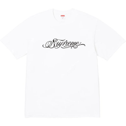 Supreme Script White Tee