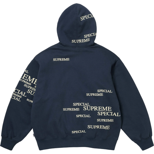 Supreme Special Navy Zip Up Hoodie