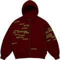 Supreme Special Red Zip Up Hoodie