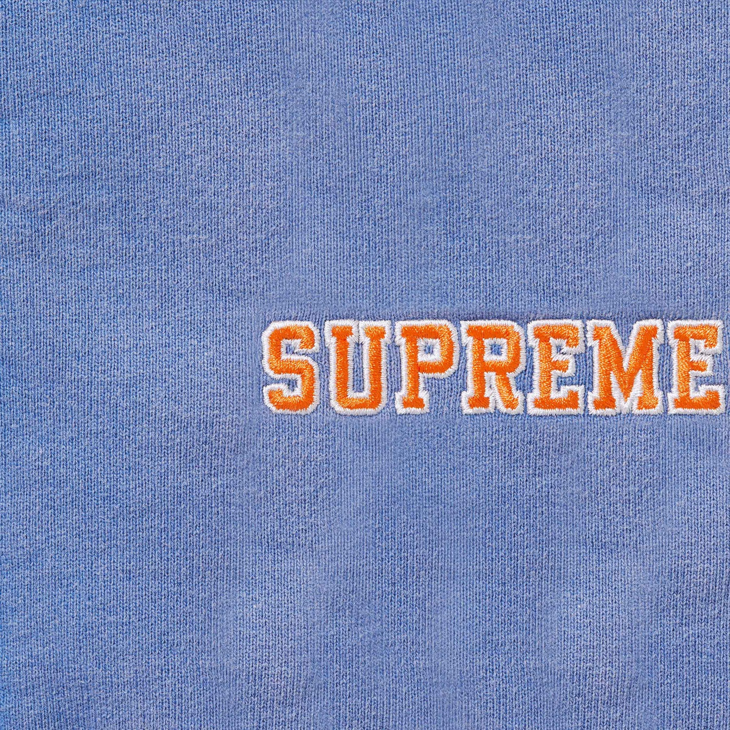 Supreme State Zip Up Washed Royal Hoodie