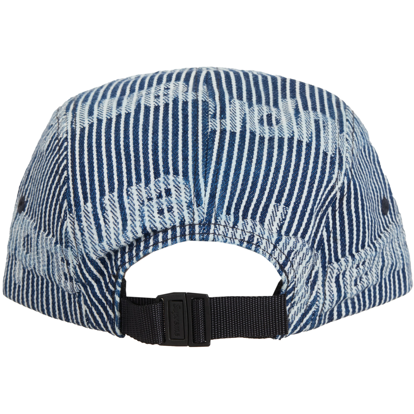 Supreme Stripe Denim Camp Cap