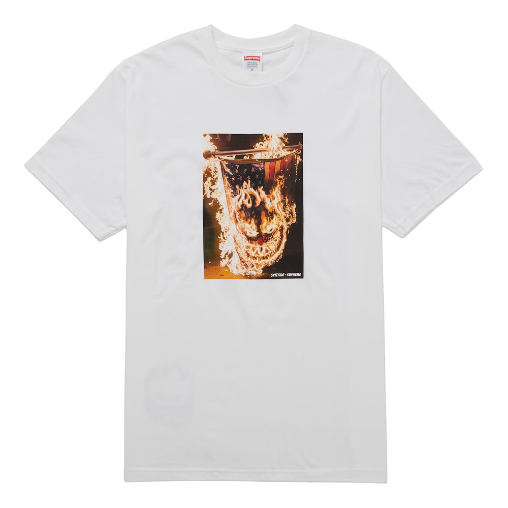 Supreme Supreme/Spitfire Flag White Tee