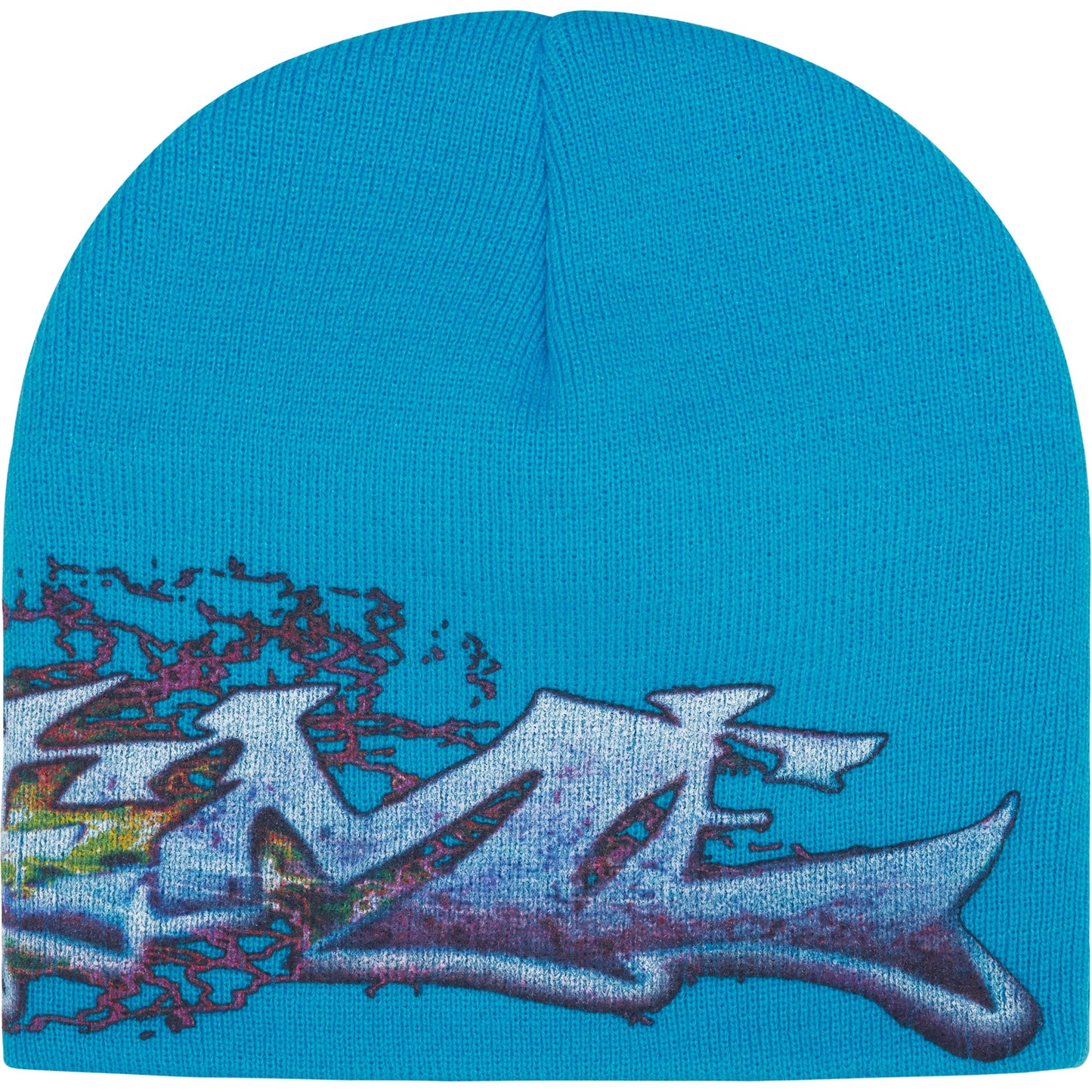 Supreme Tag Cyan Beanie