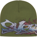 Supreme Tag Olive Beanie