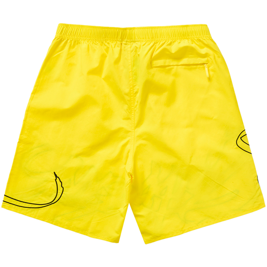 Supreme Tag Yellow Water Shorts