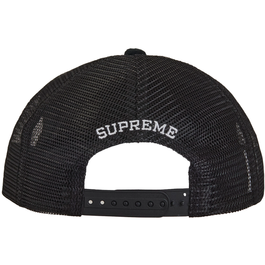 Supreme Terry Mesh Back Black 5-Panel Hat