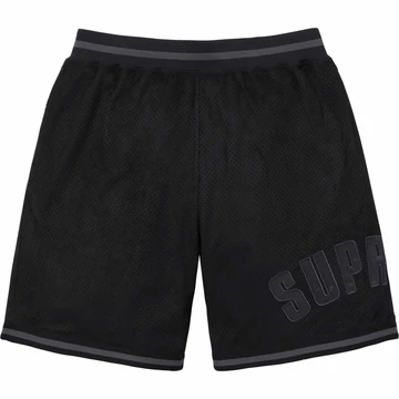 Supreme Ultrasuede Black Mesh Shorts