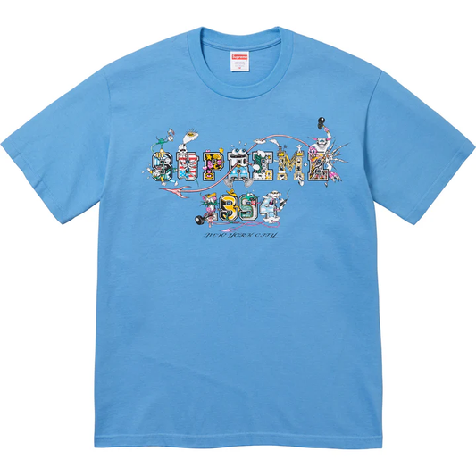 Supreme Varsity Bright Blue Tee