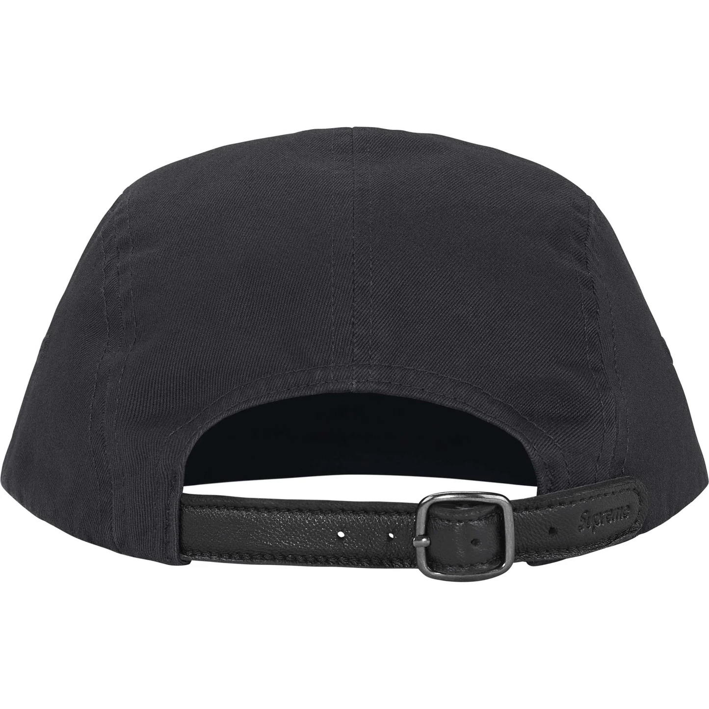 Supreme Washed Chino Twill Black Camp Cap