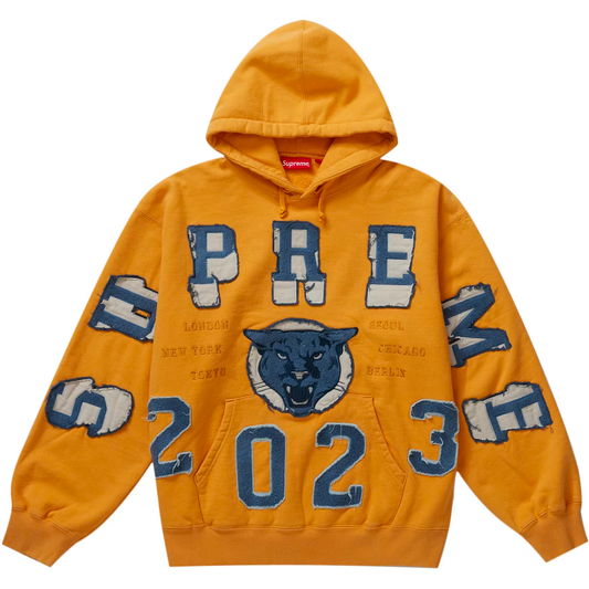 Supreme Washed Panther Dusty Gold Hoodie