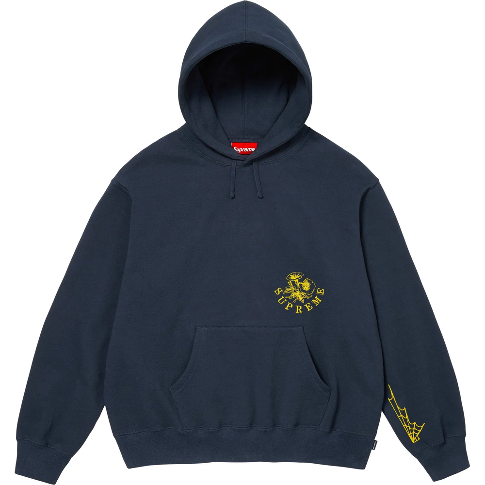 Supreme Wild Embroidered Navy Hoodie