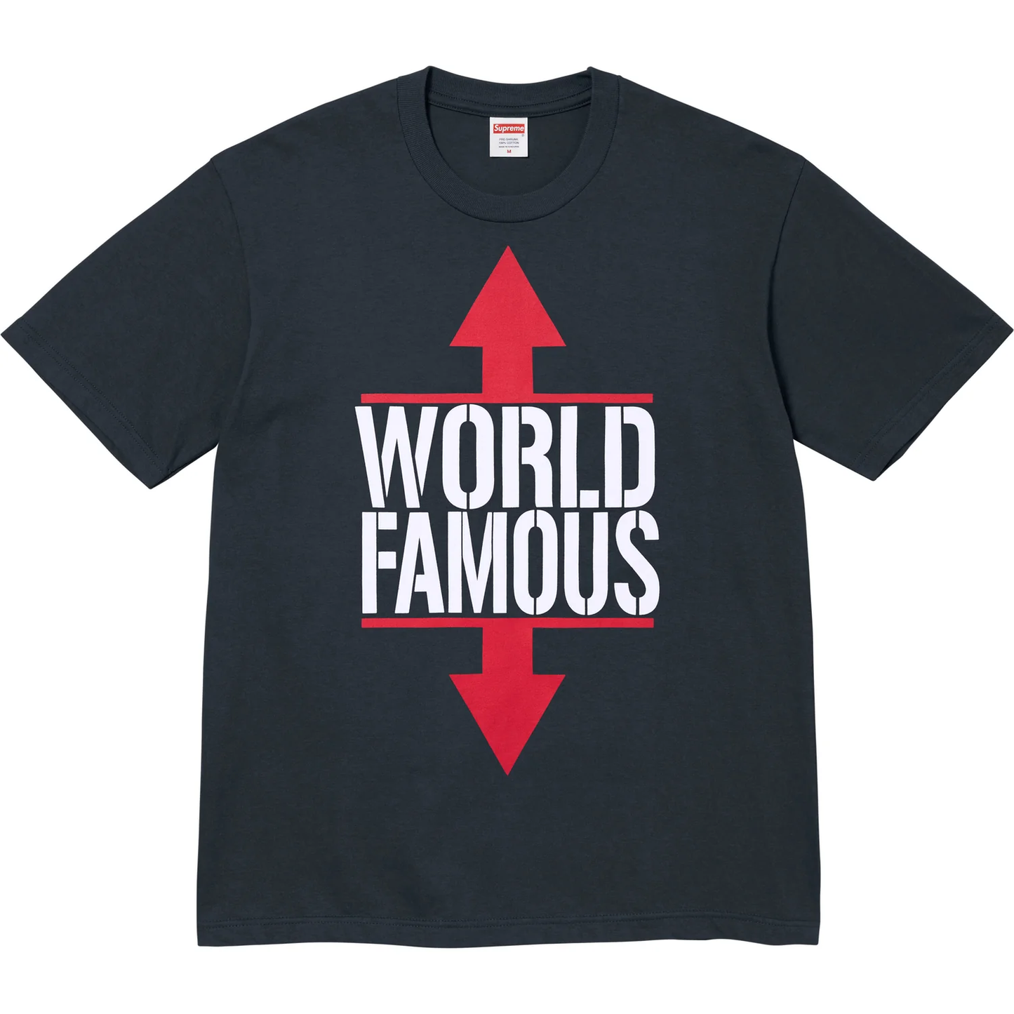 Supreme World Famous Navy Tee