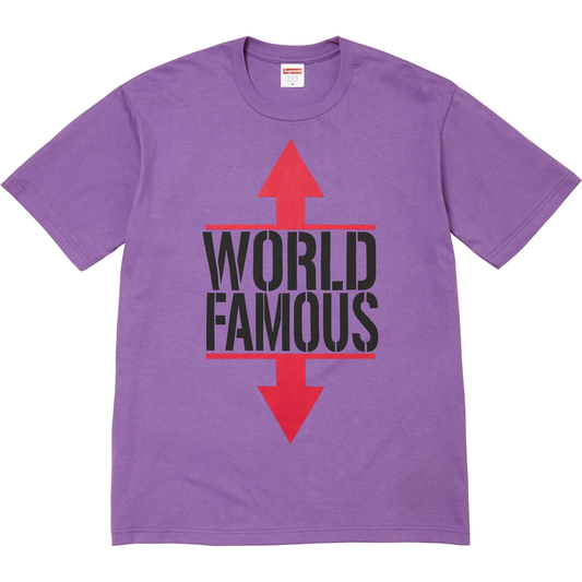 Supreme World Famous Purple Tee