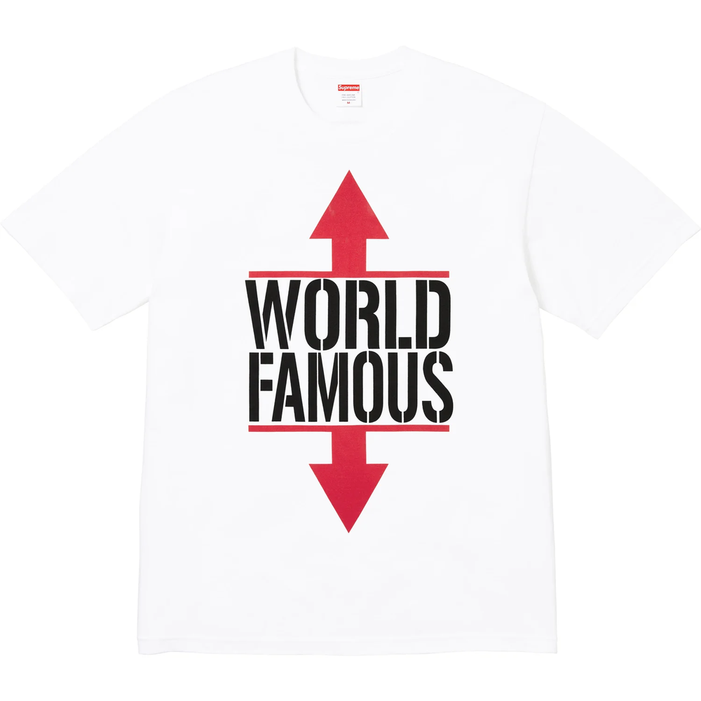 Supreme World Famous White Tee