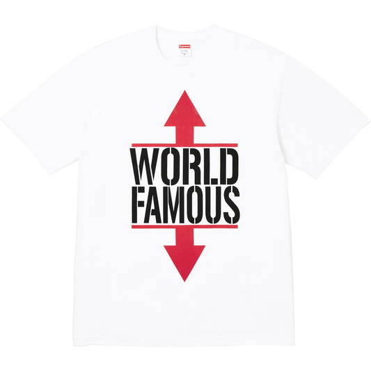 Supreme World Famous White Tee
