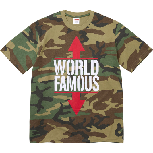 Supreme World Famous Woodland Camo Tee