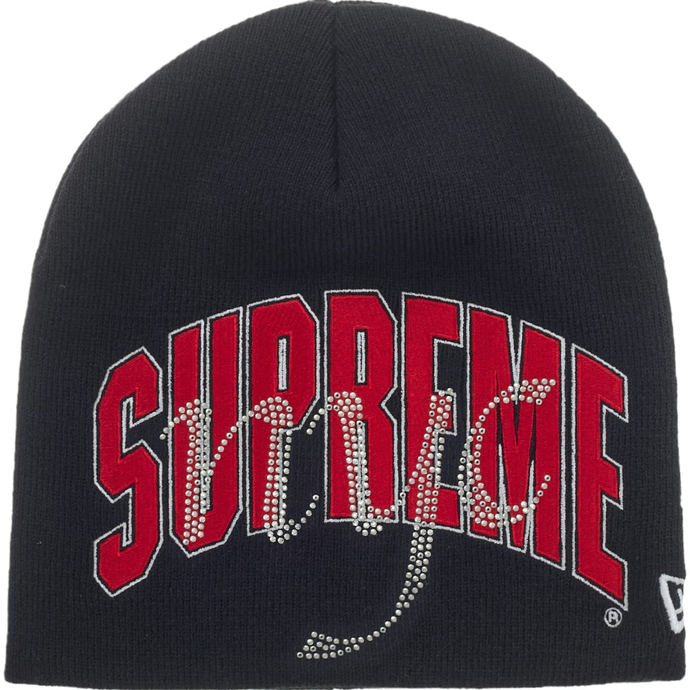 Supreme New Era Rhinestone Navy Beanie