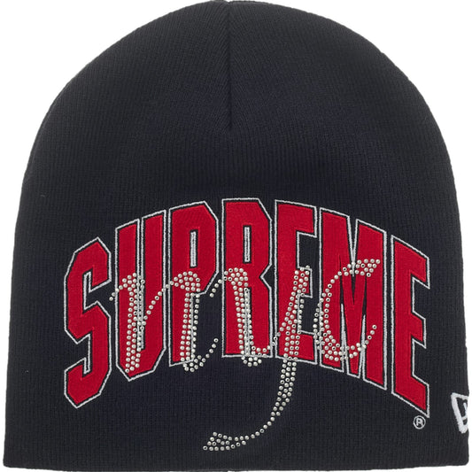 Supreme New Era Rhinestone Navy Beanie