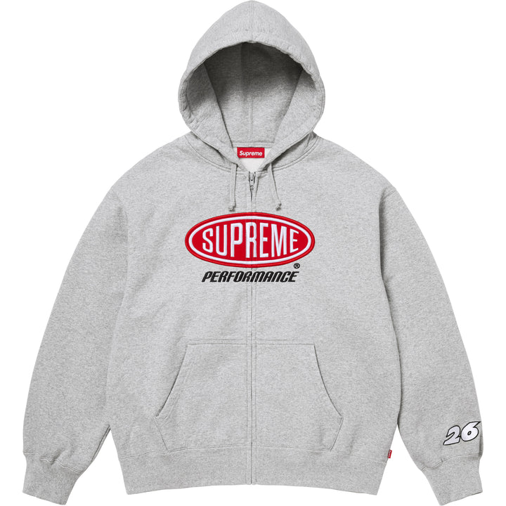 Supreme Performance Grey Zip Up Hoodie
