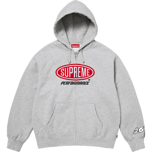 Supreme Performance Grey Zip Up Hoodie