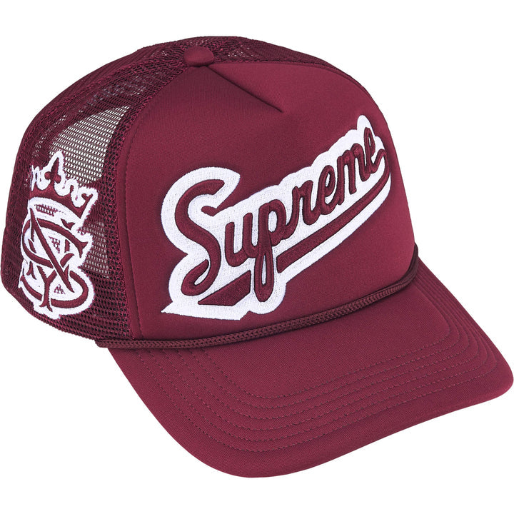 Supreme University Mesh Back 5-Panel Cardinal Trucker Hat