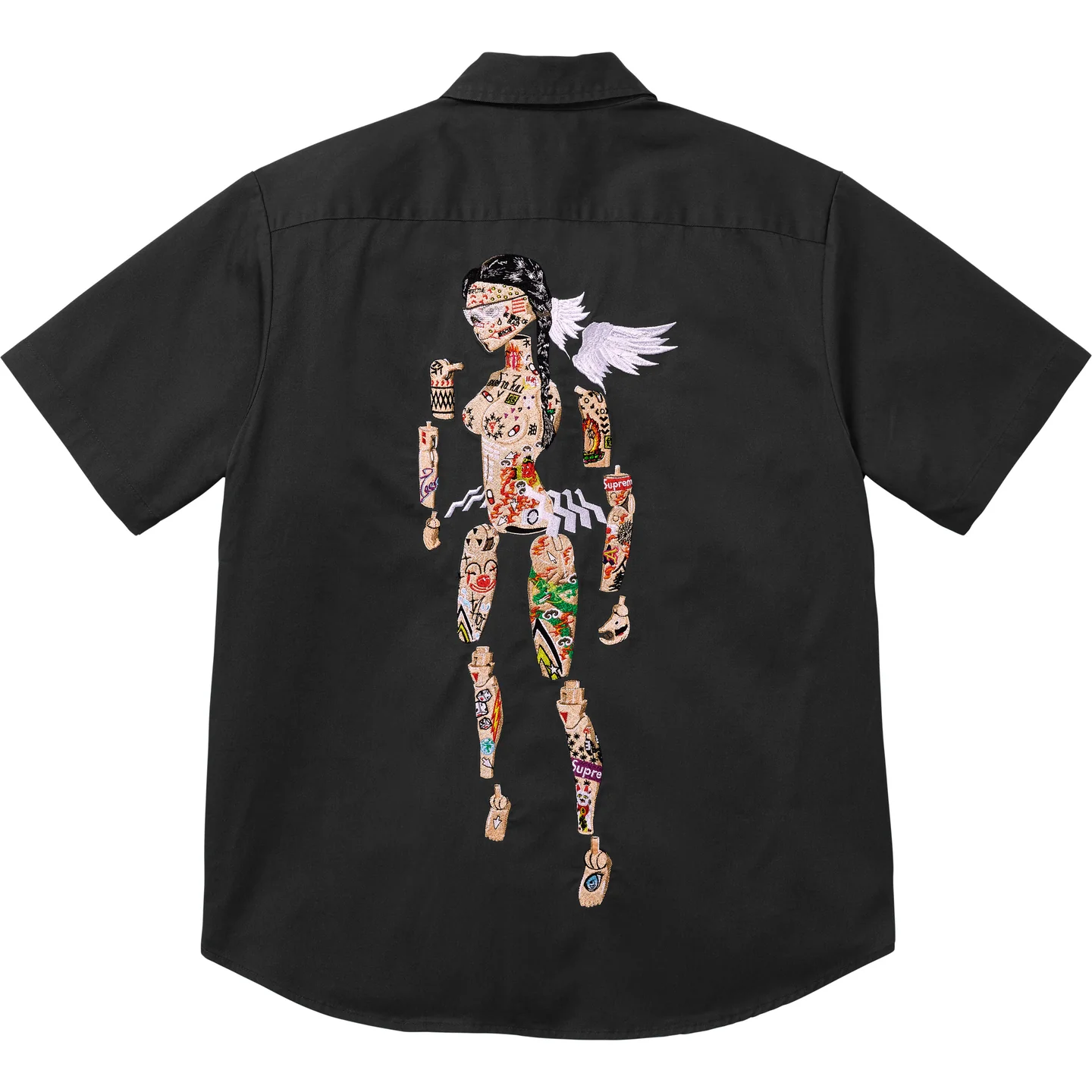 Supreme Aoi Cyborg S/S Work Black Shirt